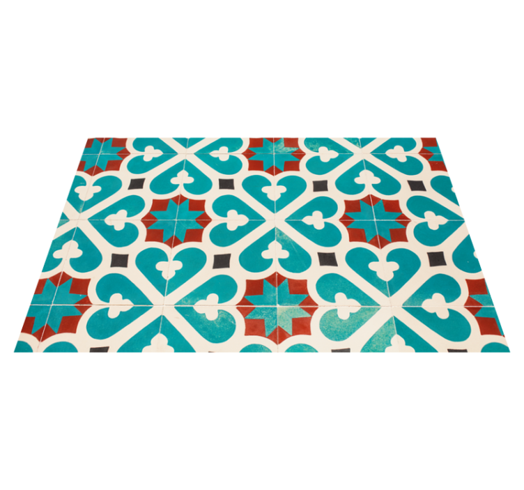 Textured placemats in vibrant geometric design - TenStickers