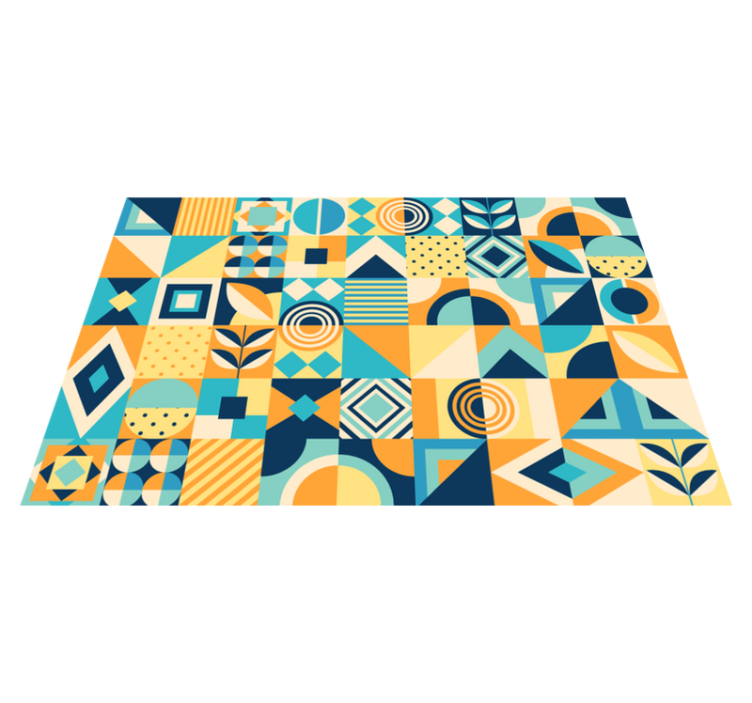 Modern placemats geometric design fun - TenStickers