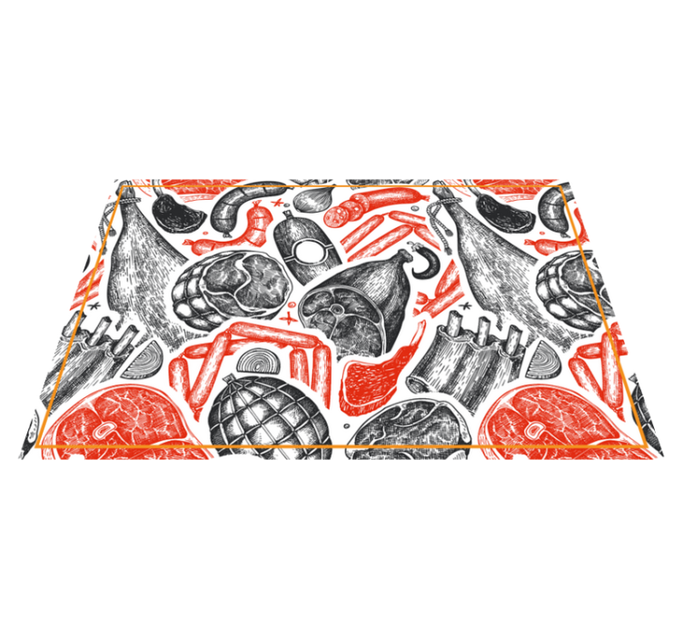 Original placemats food illustration designs - TenStickers