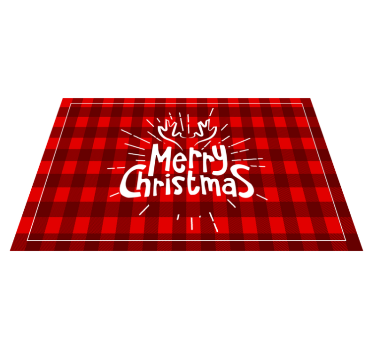 Christmas placemats merry christmas design - TenStickers