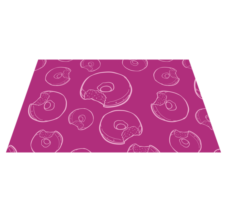 Original placemats colorful donut design - TenStickers