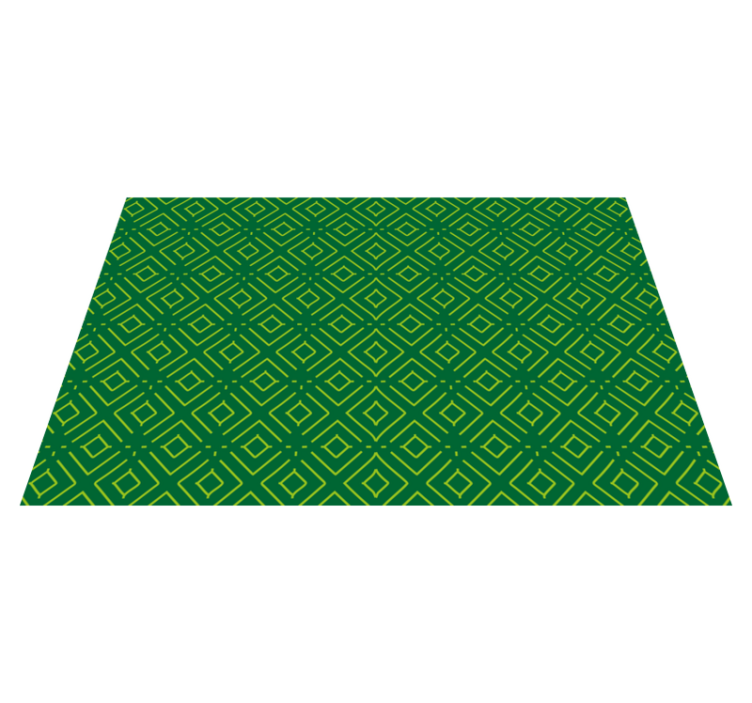 Textured placemats with geometric green design - TenStickers
