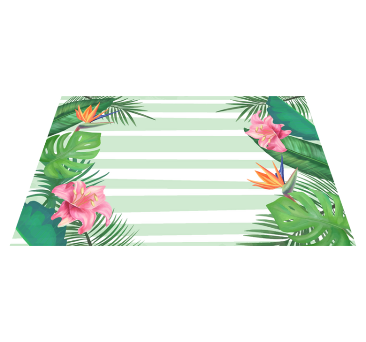 Original placemats tropical leaf design - TenStickers