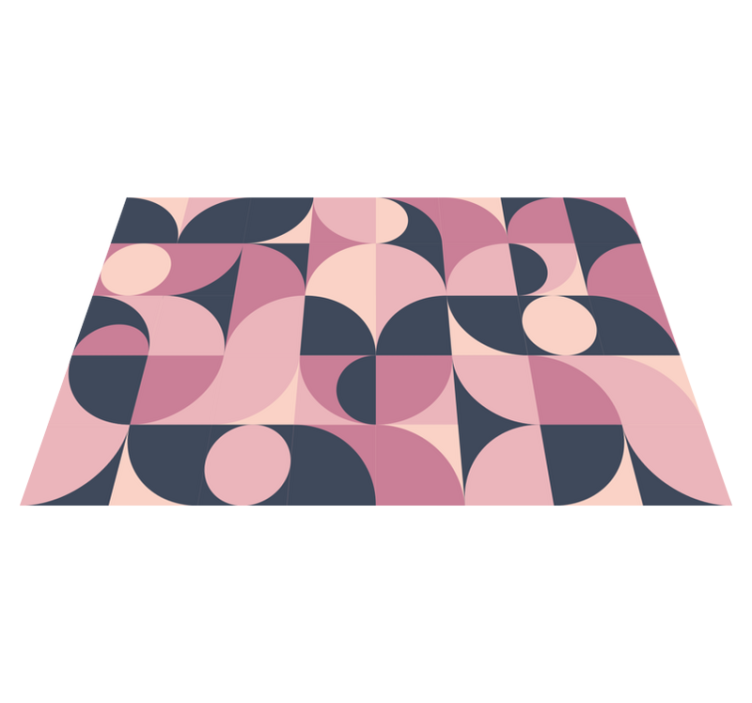 Modern placemats with curved geometric designs - TenStickers