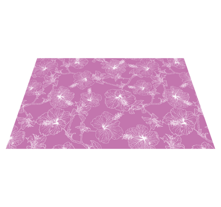 Original placemats floral outline design - TenStickers