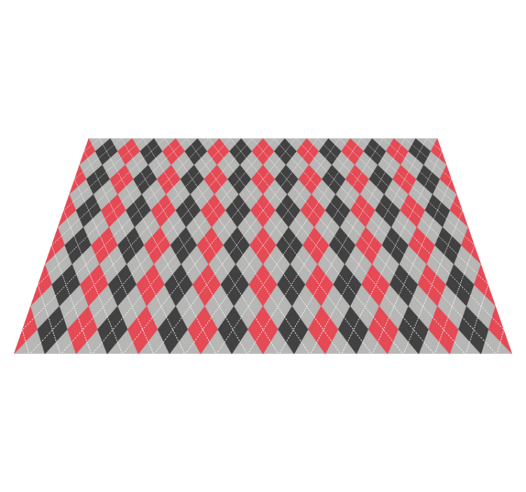 Textured placemats in geometric argyle design - TenStickers