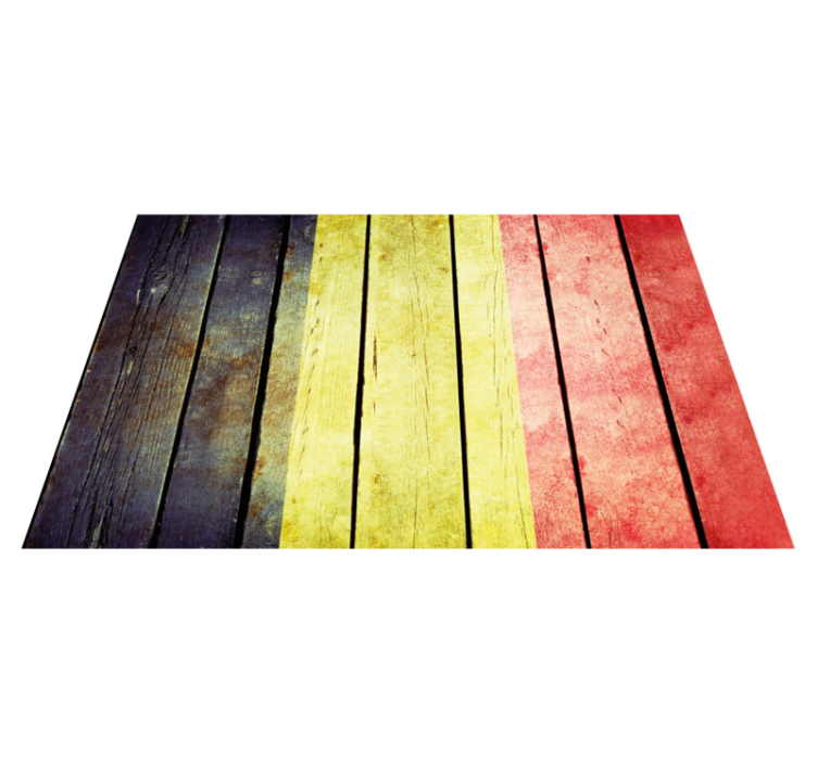 Textured placemats in colorful wooden plank - TenStickers