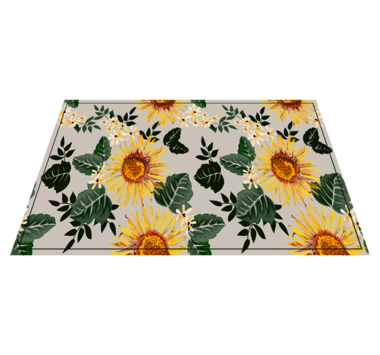 Original placemats sunny floral arrangement - TenStickers