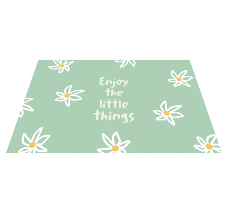 Original placemats daisy floral design - TenStickers