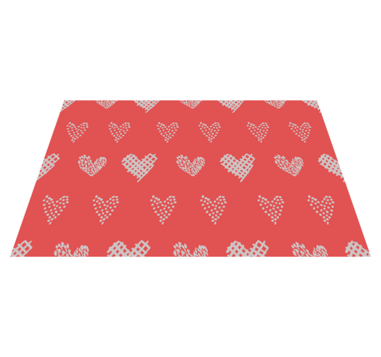 Textured placemats with heart pattern design - TenStickers
