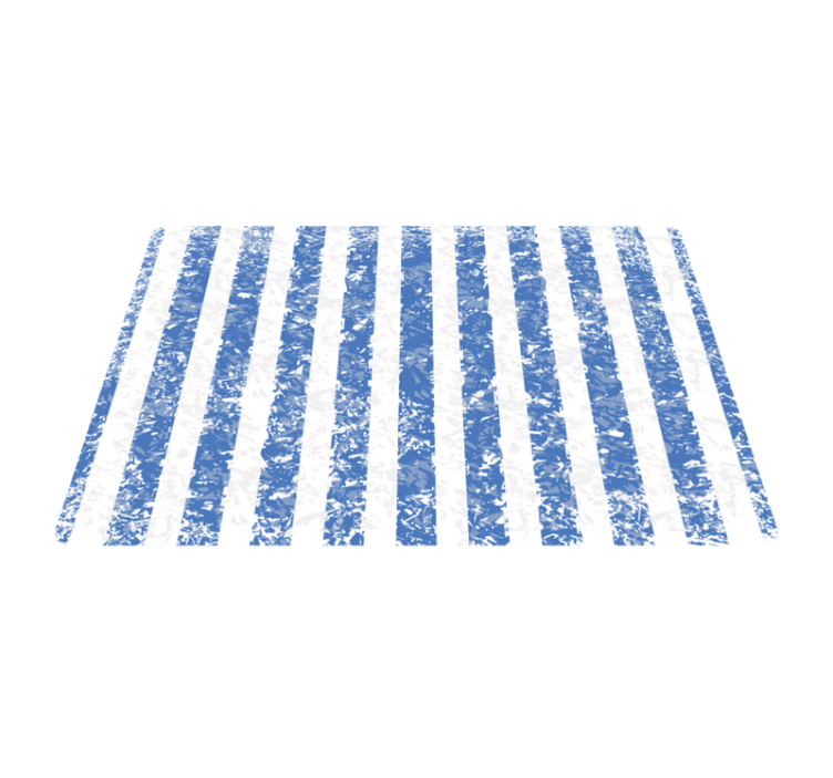 Blue stripes and white elegant placemats - TenStickers