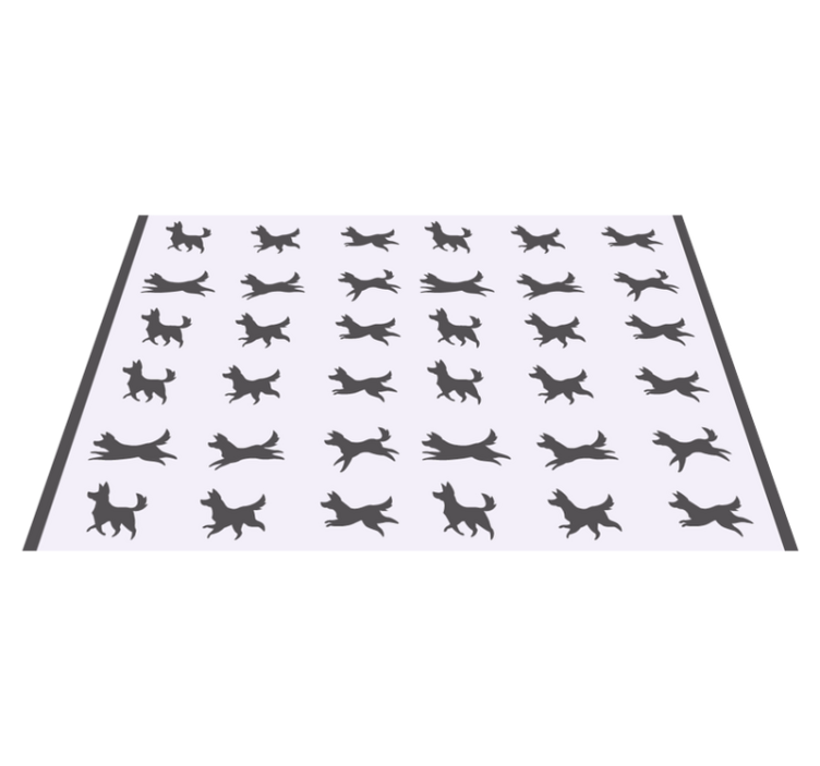 Original placemats stylish dog design - TenStickers