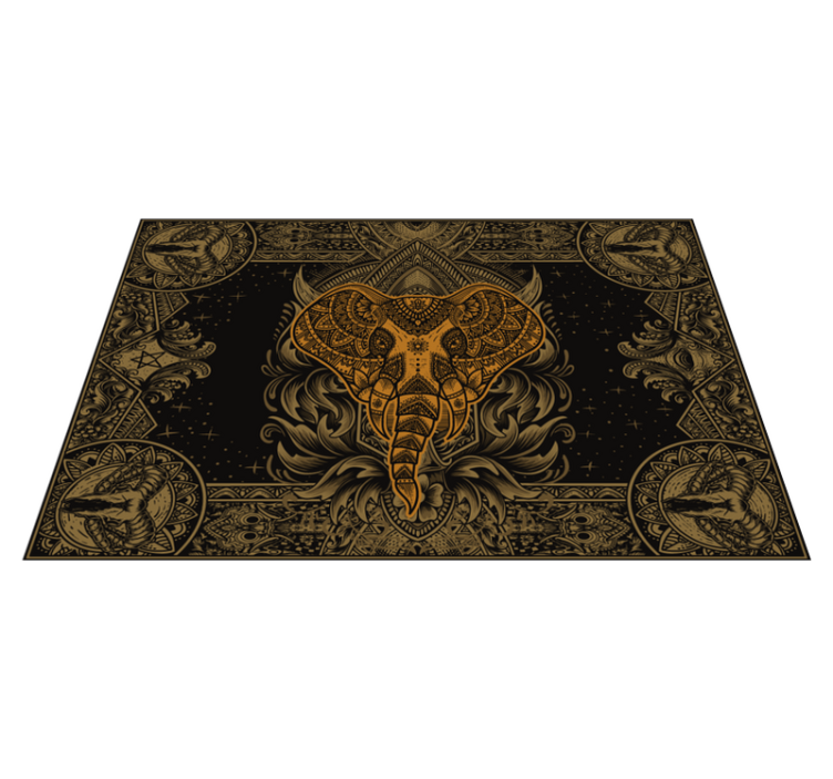 Original placemats intricate elephant design - TenStickers