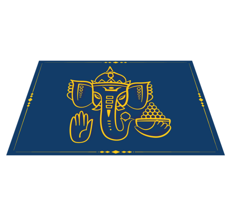 Original placemats traditional ganesha design - TenStickers