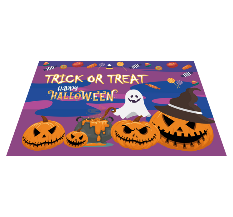 Halloween placemats trick or treat table - TenStickers