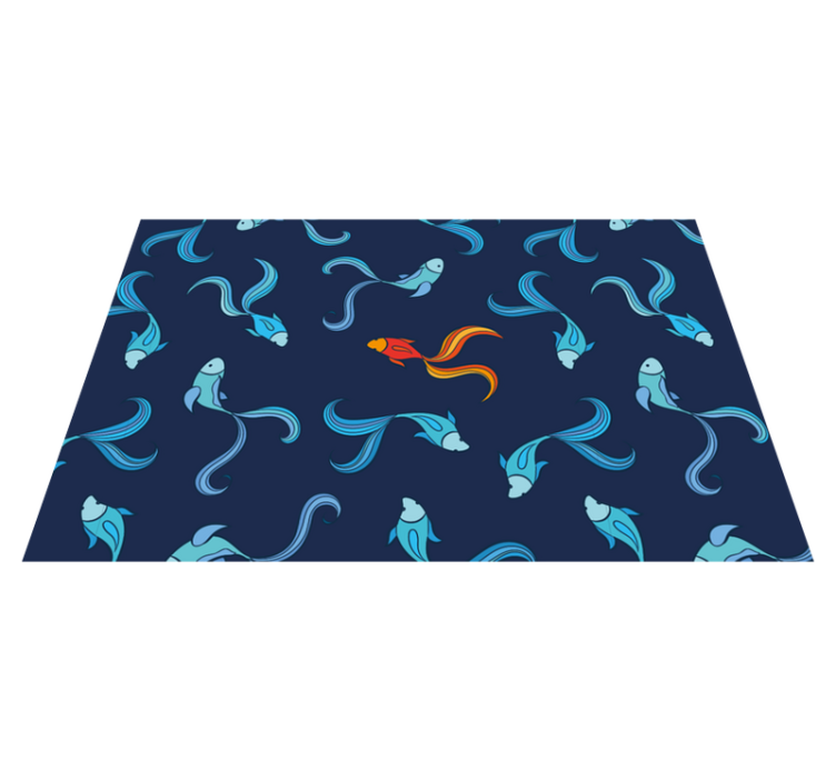 Original placemats vibrant fish design - TenStickers