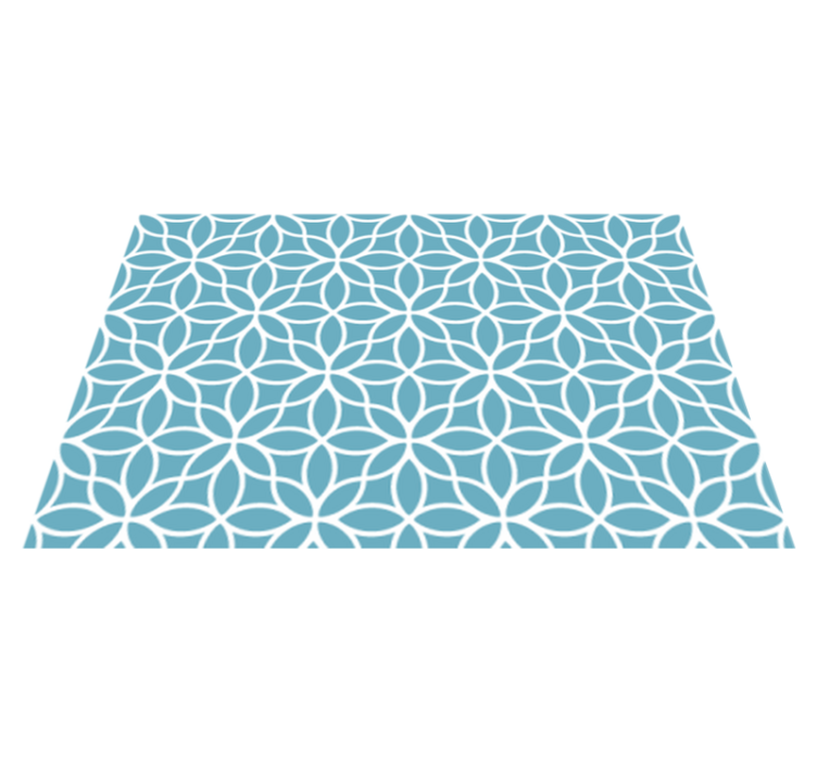 Tiles and flowers original placemats - TenStickers