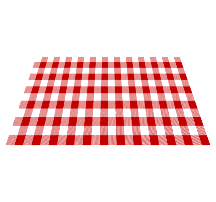 Placements for restaurants in traditional checked style - TenStickers