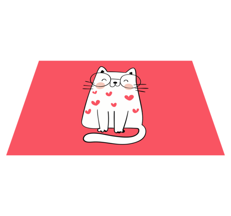 Children placemats with cute cat design - TenStickers