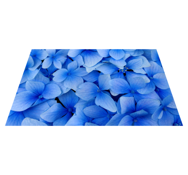 Textured placemats hydrangea petals design - TenStickers