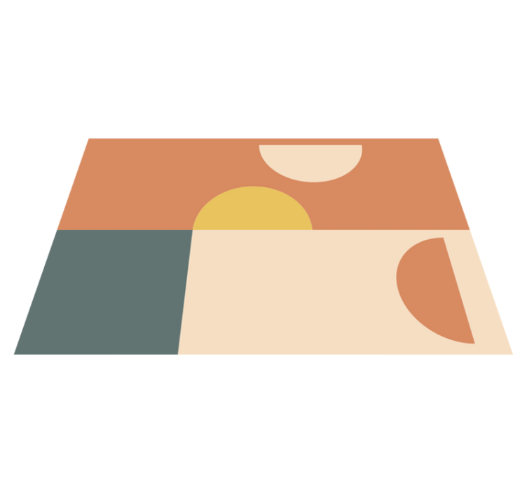 Modern placemats colorful geometric patterns - TenStickers