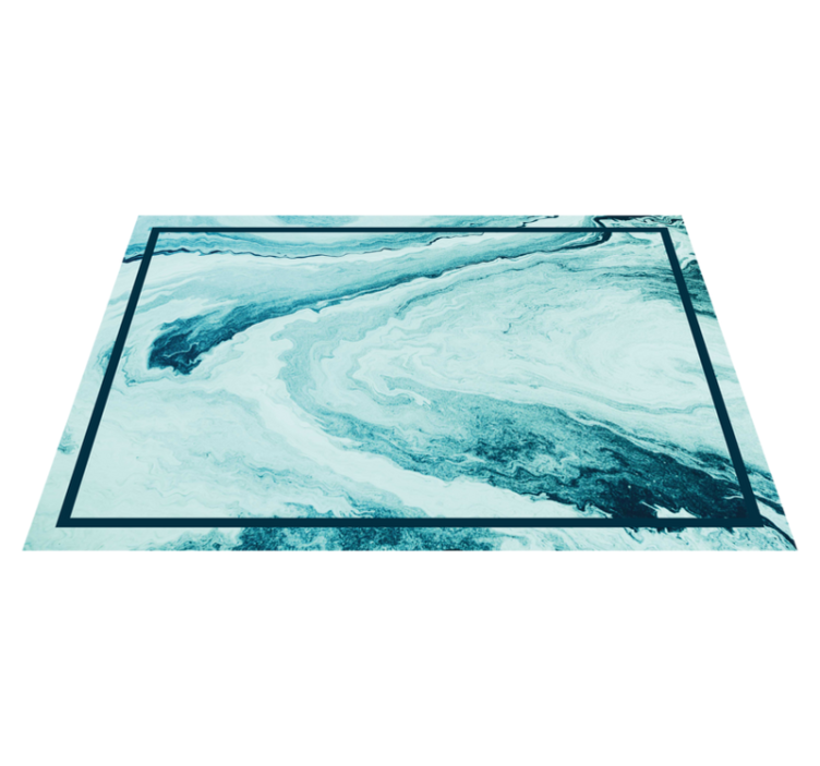 Textured placemats ocean wave design - TenStickers