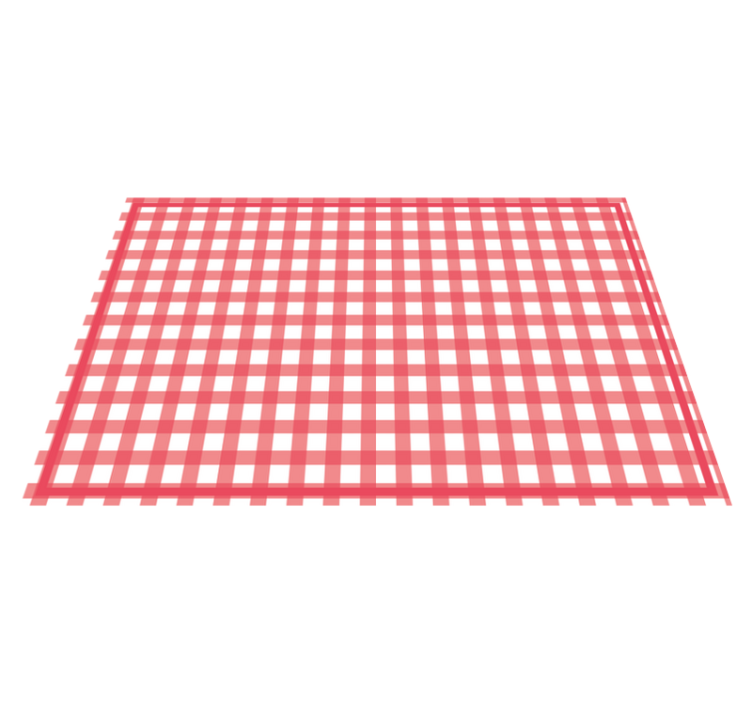 Textured placemats in red checkered pattern - TenStickers