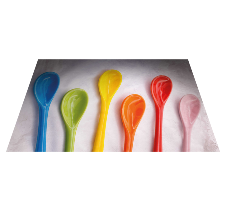 Vibrant kitchen utensils home placemats - TenStickers