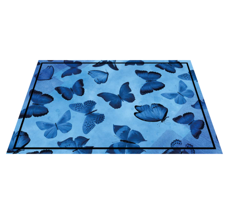 Textured placemats with butterfly pattern design - TenStickers