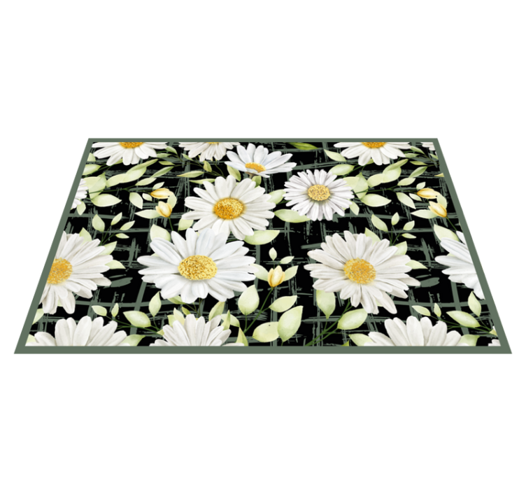 Original placemats floral design with daisies - TenStickers