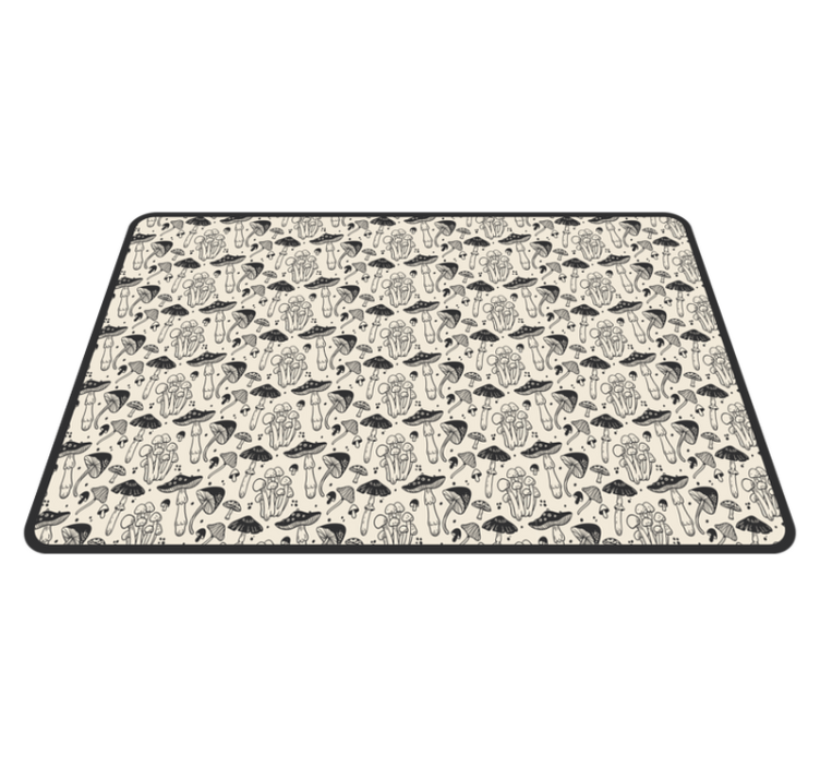 Original placemats mushroom pattern design - TenStickers