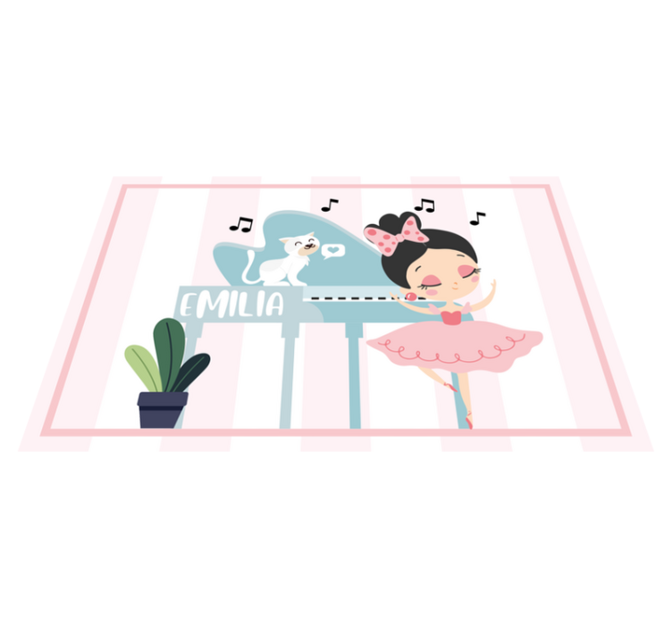 Children placemats ballet dancer design - TenStickers