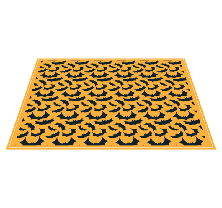 Halloween placemats with bat pattern design - TenStickers