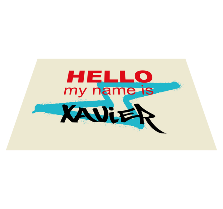 Quote placemats personalized name announcement - TenStickers