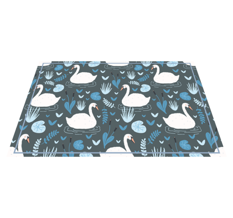 Original placemats swan patterned tablecloth - TenStickers