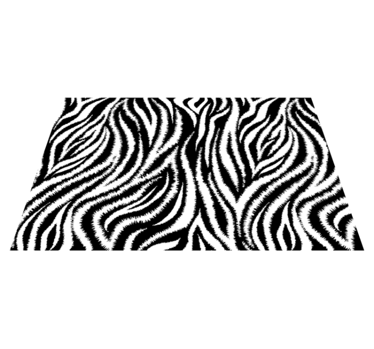 Textured placemats zebra stripe design - TenStickers