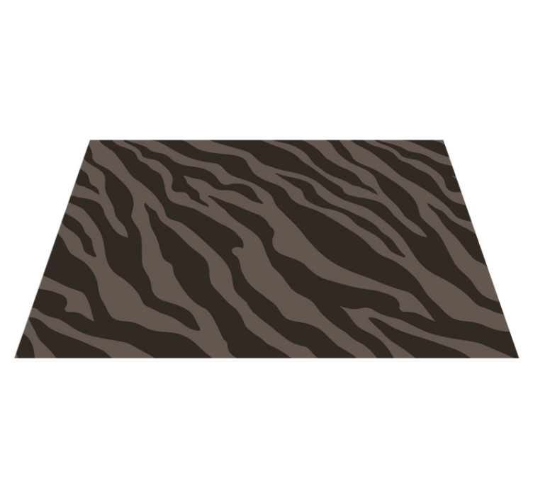 Textured placemats zebra striped design - TenStickers