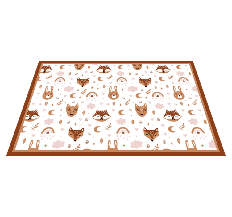 Children placemats with playful animal designs - TenStickers