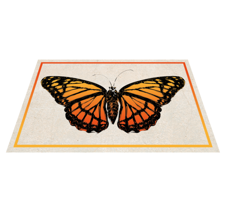 Original placemats orange monarch butterfly - TenStickers