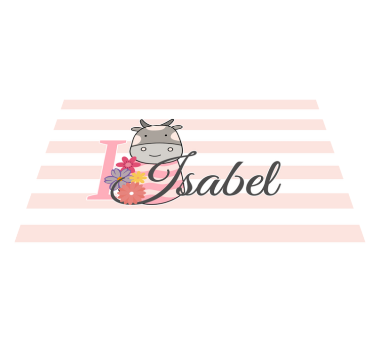 Personalised placemats with cow theme design - TenStickers