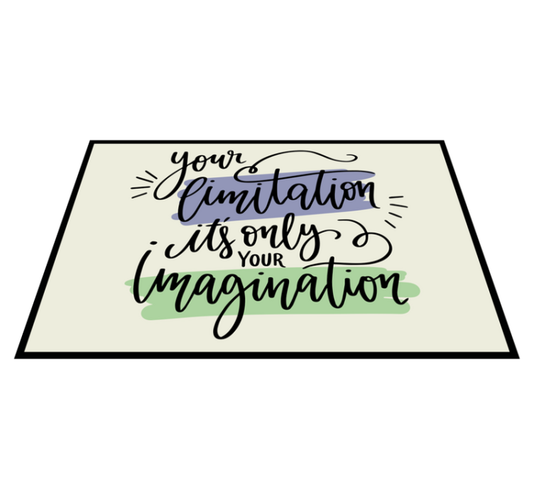 Quote placemats motivational phrase art - TenStickers