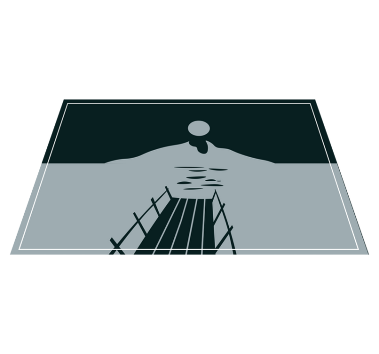 Modern placemats river crossing design - TenStickers