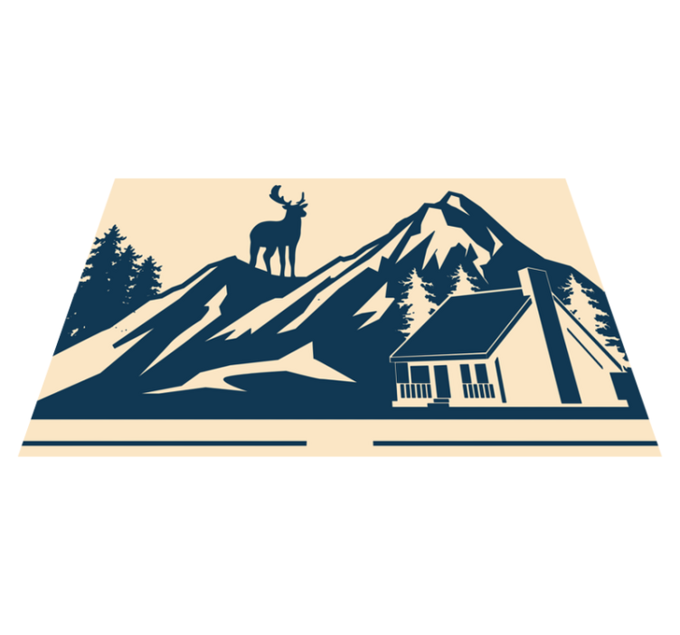 Original placemats grand mountain landscape - TenStickers