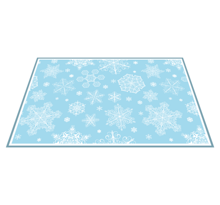 Christmas placemats with snowflake design - TenStickers