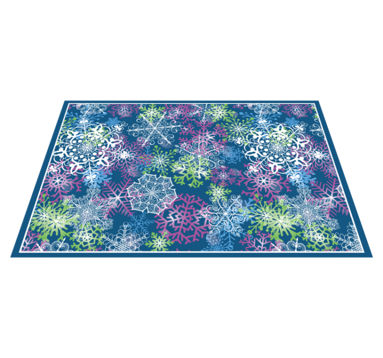 Christmas placemats snowflake design winter - TenStickers