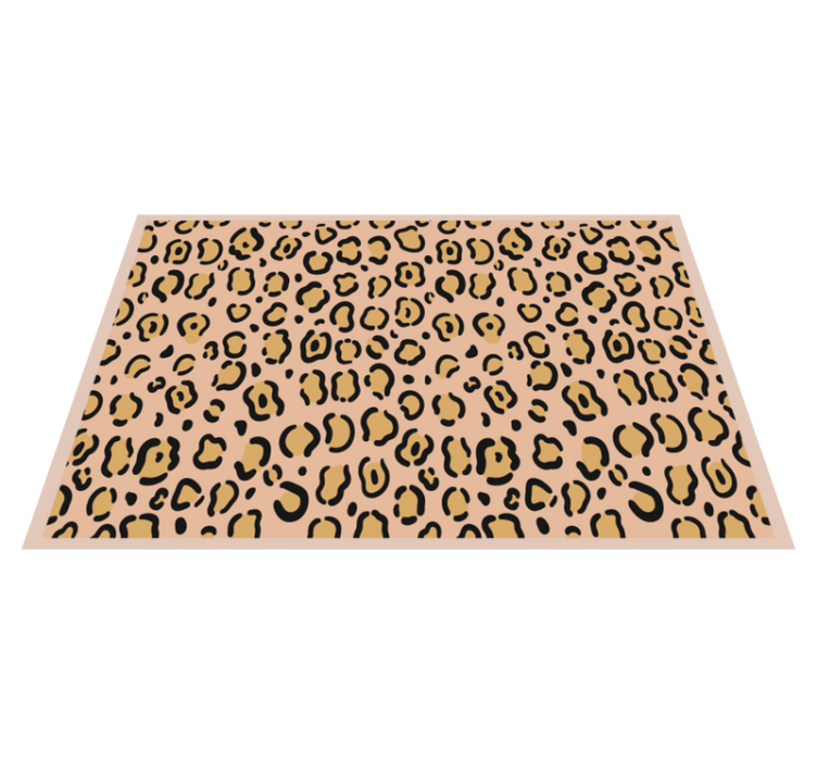 Textured placemats leopard skin print - TenStickers