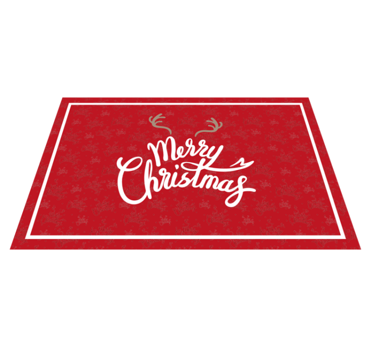 Christmas placemats joyful christmas greeting - TenStickers