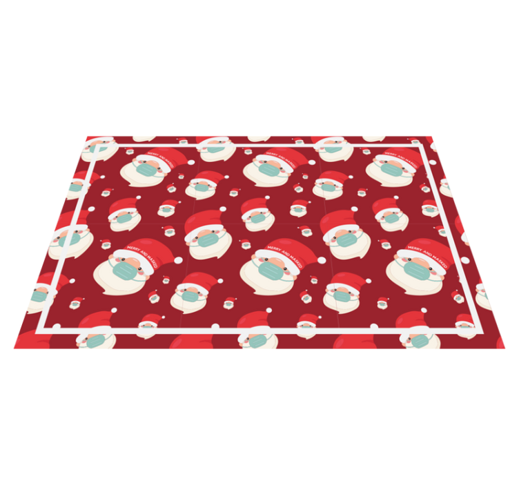 Christmas placemats with santa claus design - TenStickers