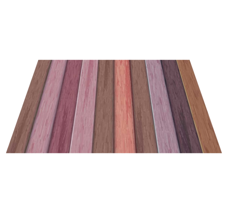 Textured placemats wooden stripe variation - TenStickers