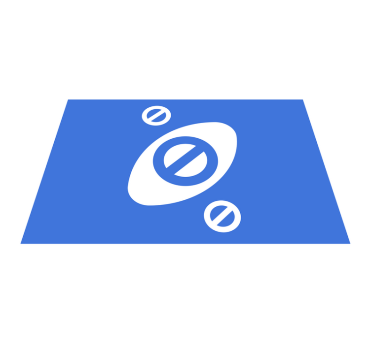 Modern placemats minimalist blue design - TenStickers